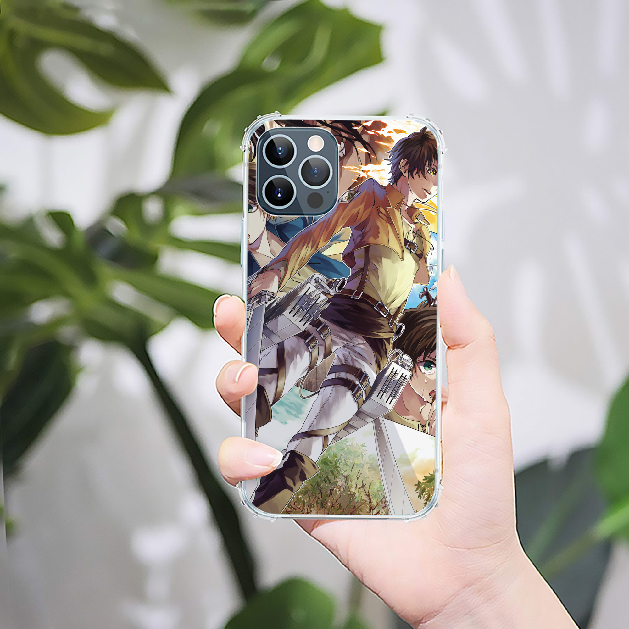 （画像用） 進撃の巨人 Attack on Titan 【iPhone 12シリーズ対応】透明スマホケース（クリアソフトケース）